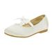 Dream Pairs Girls Mary Jane Flats Shoes Kids Lightweight Slip On Flat Shoes Casual Walking Shoes for Kids Sophia-22 Ivory Size 7