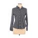 Pre-Owned Crown & Ivy Women's Size M Petite Long Sleeve Button-Down Shirt