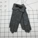 Famure Gloves-Women's Wool & Cashmere Embroidery Leather Bow Knot Edging Touch Screen Open-fingered Gloves