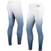 North Carolina Tar Heels ZooZatz Women's Static Print Ombre Leggings - White/Navy