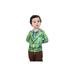 Faux Real Shirt F115988-L Youth Plaid Sport Coat Suit, Green - Large