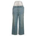 Belle by Kim Gravel Women's Jeans Sz 12 TripleLuxe Denim Gaucho Blue A350463