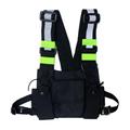 Norbi Men Women Fashion Chest Rig Bag Reflective Vest Hip Hop Streetwear Functiona Bag Pack Front Waist Pouch Backpack