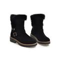 Daeful Ladies Winter Snow Ankle Boots Women Fur Lined Snug Buckles Warm Shoes