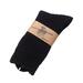 Lian LifeStyle Women's 1 Pair Knitted Wool Crew Socks One Size 7-10 (Black)