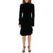 CQ by CQ Womens Velvet Puff Sleeve Bodycon Dress