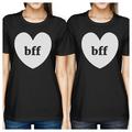 Bff Hearts Cute BFF Matching Tee Shirts Black Funny Birthday Gifts