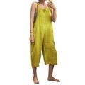 Womens Jumpsuits Sleeveless Wide-Legged Adjustable Shoulder Strap Rompers