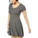 Bar Iii Womens Ribbed Fit & Flare Dress