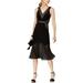 Xscape Womens Illusion Sleeveless Cocktail Dress Black 14