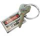 NEONBLOND Keychain Warning Security Guard At Work Vintage Fun Job Sign