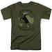 Popeye-You Want A Piece Short Sleeve Adult 18-1 Tee, Military Green - XL