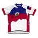 Haiti Flag Short Sleeve Cycling Jersey for Men - Size L