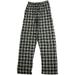 Hanes Men's Flannel Elastic Waist Sleep Pajama Lounge Pant for Men 41519-Large (Black/White Plaid)