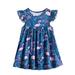 HAWEE Toddler Baby Girl Cute Cartoon Dress Summer Casual Sleeveless Dress Little Girl Princess Party Dress for 2-6 Years Old