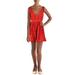 Alexis Womens Woven Pleated Party Dress