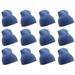 Enimay Solid Color Short Winter Beanie Hat Knit Cap 12 Pack Royal Blue