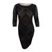 Calvin Klein Women's Perforated Sweater Dress (M, Black)