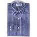 Berlioni Boy's Checkered Gingham Plaid Long Sleeve Button Down Dress Shirt Royal Blue 16