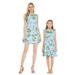 Made in Hawaii Matching Mother Daughter Luau Wrap Dress in Pink Flamingos