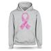 S4E Men's Pink Ribbon Word Montage Hoodie Sweatshirts