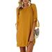 VEAREAR Dress Cotton Polyester Solid Color Plus Size Loose Fit Orange,Maternity,Maxi,Plus size,Beach,party
