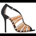 Zara Shoes | New Zara Orange Black Braided Heeled Sandals 10 | Color: Black/Orange | Size: 10