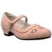 Sobeyo Kids Dress Shoes Mary Jane Ankle Strap Closed Toe Pumps Pink Sz 13