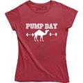 Camel Pump Day Woo Woo Work Out Gym Barbell Women's Full Front T-Shirt