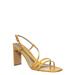 Kaiya1 by Wild Diva, Barely There Flat Block Heel Sandal - Open Squared Toe Animal Croc Print (Woman)