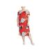Rachel Rachel Roy Womens Plus Cameo Floral Off-The-Shoulder Midi Dress