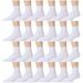 Wholesale Bulk Cotton Diabetic Crew And Ankle Socks, Loose Fit Top Non-Binding Medical Socks (36 Pack White Ankle, Men (10-13))