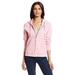 Hanes Women's Full Zip EcoSmart Fleece Hoodie, Pink, X-Large