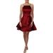Betsy & Adam Womens Tiered Mini Party Dress