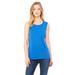 The Bella + Canvas Ladies Flowy Scoop Muscle Tank Top - TRUE ROYAL - 2XL