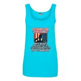 Ladies I Stand For The Flag I Respect Fallen Love My Country DT Tank Tops