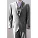 Mens 2 Button Style Wool Light Gray 3 Piece Suits Alberto 2BV1P