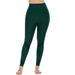 DODOING Womens Sport Compression Fitness Leggings Running Yoga Jogging Gym Pants Waist Pants Exercise Workout High Stretchy and High Waist Trousers, Black/ Green/ Grey