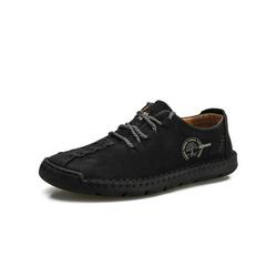 UKAP Mens Leather Slip On Lace Up Loafers Casual Moccasin Boat Deck Driving Shoes US