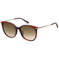 sunglasses max mara mmneedleixfs 0573 red horn / ha brown gradient lens