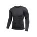 Men Quick Dry Long Sleeve Base Layer Training Tops Sports Compression Skin Tight T Shirts