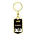 Cat Keyring Gift Cat Key Ring Bambino Cat Dad King Swivel Keychain Stainless Steel Or 18k Gold