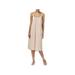 Rachel Rachel Roy Womens Mixed Media Pleated Neckline Tank Dress