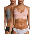 Secret Treasures Womenâ€™s Seamless Bralette, 2-Pack