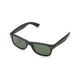 New Ray-Ban Wayfarer RB2132 622-Sunglasses Matte Black Rubber Authentic