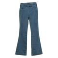 Laurie Felt Women's Jeans Sz 2XS (XXS) Silky Denim Flare Pull-On Blue A309671