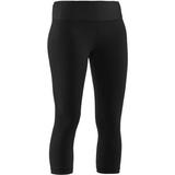 Womens Under Armour Perfect Tight Capri Pant Black/Metallic Pewter