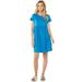 Scoop Women's Flutter Sleeve Tiered T-Shirt Dress