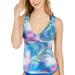 Nike Womens Printed Tankini Swim Top Separates