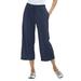 Woman Within Women's Plus Size Sport Knit Capri Pant